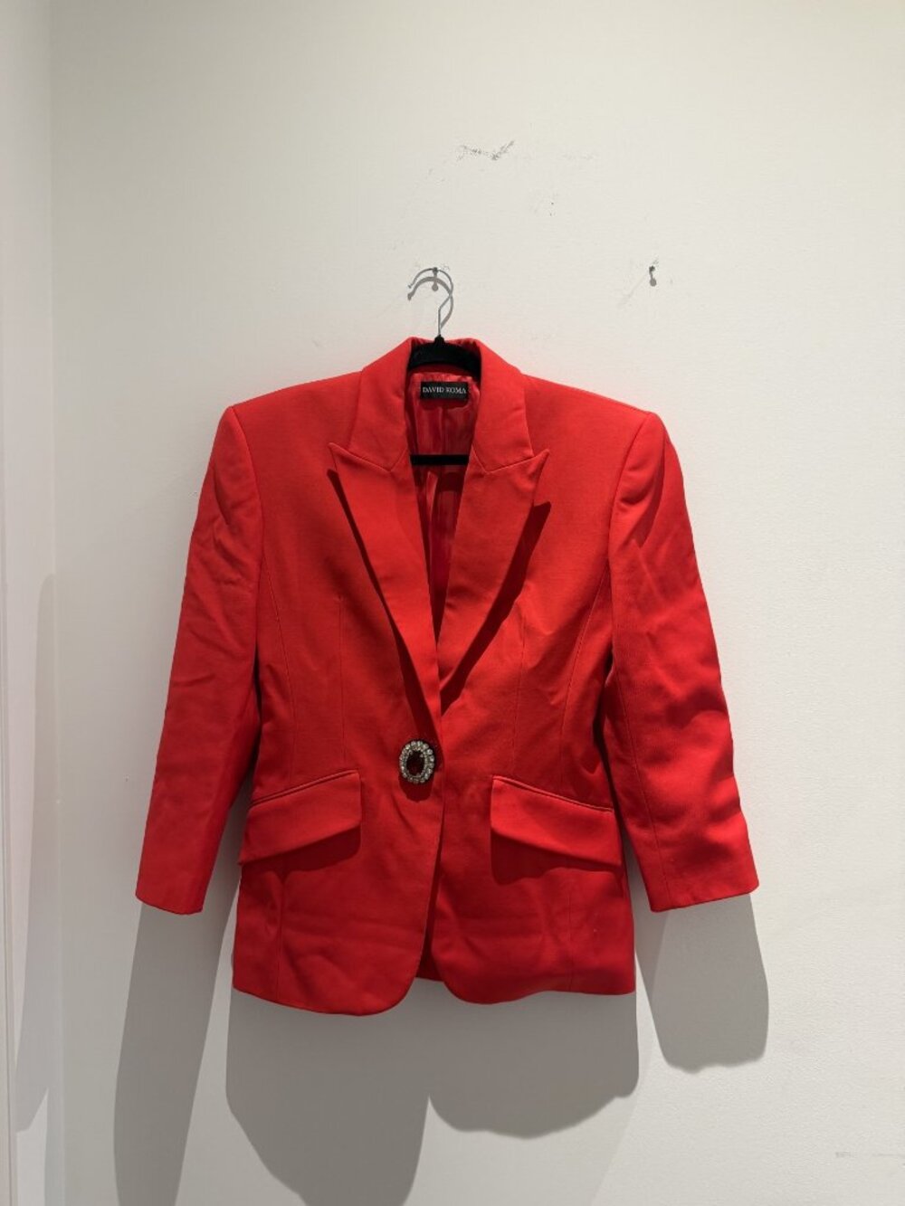 Embellished David Koma virgin wool blazer